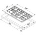 Варочная поверхность FRANKE FHSM 905 4G DCL XS C нержавеющая сталь Варочная поверхность FRANKE FHSM 905 4G DCL XS C нержавеющая сталь
