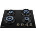 Варочная поверхность WEISSGAUFF HGG 640 BG Premium Brass Варочная поверхность WEISSGAUFF HGG 640 BG Premium Brass