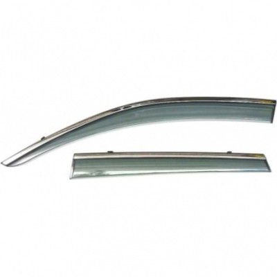 Ветровики Artway Renault Koleos 2016 – инжекционные с металлизированным молдингом, AWI-WV-73