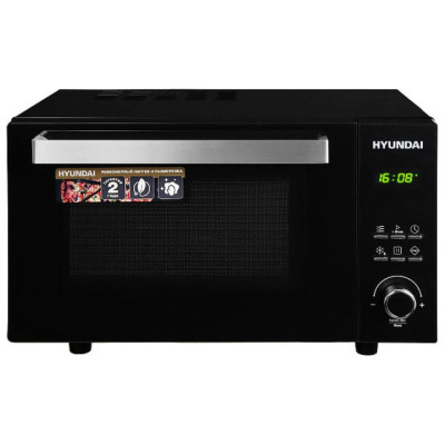 Микроволновая печь HYUNDAI HYM-D2073 черный/хром Микроволновая печь HYUNDAI HYM-D2073 черный/хром