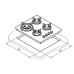 Газовая панель DARINA T1 BGM 341 11 W Газовая панель DARINA T1 BGM 341 11 W