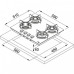 Варочная поверхность FRANKE FHCR 604 4G HE BK C Варочная поверхность FRANKE FHCR 604 4G HE BK C