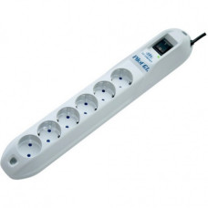 Сетевой фильтр Pilot GL 5м (6 розеток) белый