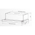 Вытяжка под шкаф DACH Stella 2 60 white glass Вытяжка под шкаф DACH Stella 2 60 white glass