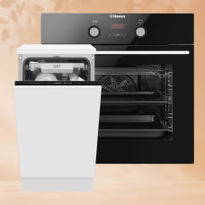 Комплект встраиваемой техники: Посудомоечная машина Hansa ZIM426EQ + Духовой шкаф Hansa BOES68465