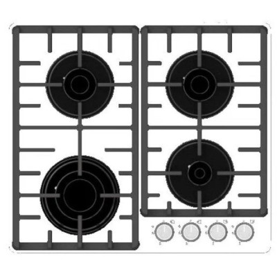 Варочная поверхность RODMANS BHG 6412 DS WH Варочная поверхность RODMANS BHG 6412 DS WH