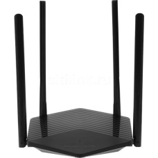 Wi-Fi роутер MERCUSYS MR60X, Wi-Fi 6, AX1500, 2.4/5ГГц, 2 LAN, черный