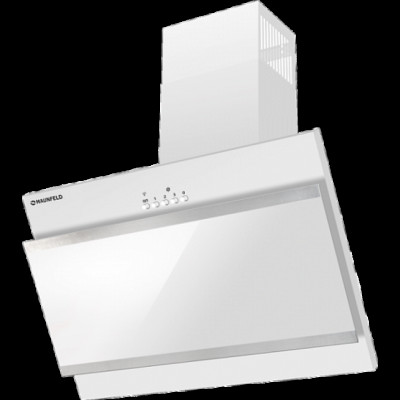 Вытяжка MAUNFELD tower g 90 см white+satin stripes (цвет белый/белое стекло+сатин вставки)