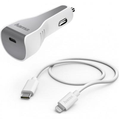 Комплект зарядного устройства Hama H-183317 3A PD (00183317) белый