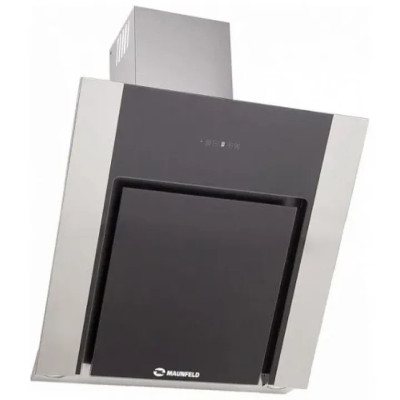 Вытяжка MAUNFELD modern 60 (цвет нерж+черное стекло+накладки нерж.)