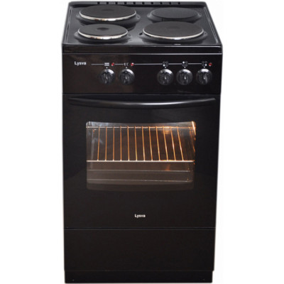 Электрическая плита ЛЫСЬВА эп 301 мс черная, без крышки