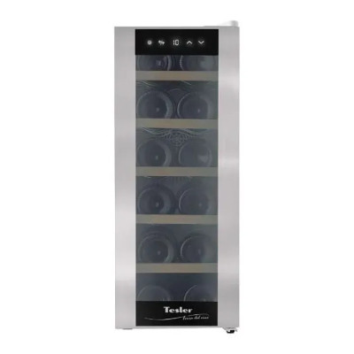 Винный шкаф TESLER WCV-125 SILVER Винный шкаф TESLER WCV-125 SILVER