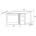 Микроволновая печь KRONA QUANTUM 44 MR/IX Микроволновая печь KRONA QUANTUM 44 MR/IX