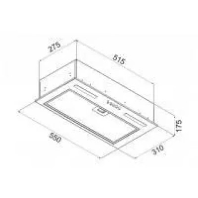 Вытяжка MAUNFELD CROSBY ROCKY 55 нержавеющая сталь