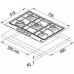 Поверхность FRANKE fhtl 755 4g tc co c Поверхность FRANKE fhtl 755 4g tc co c