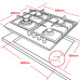 Варочная поверхность GINZZU HCG-417 Варочная поверхность GINZZU HCG-417