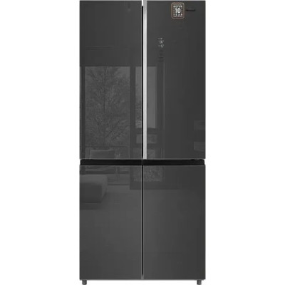 Холодильник WEISSGAUFF WCD 590 NoFrost Inverter Premium EcoFresh Inox Glass