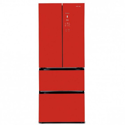 Холодильник TESLER RFD-361I RED GLASS Холодильник TESLER RFD-361I RED GLASS