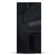 Холодильник GINZZU NFK-610 Black glass Холодильник GINZZU NFK-610 Black glass