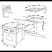 Газовый духовой шкаф RICCI RGO-610BL Газовый духовой шкаф RICCI RGO-610BL