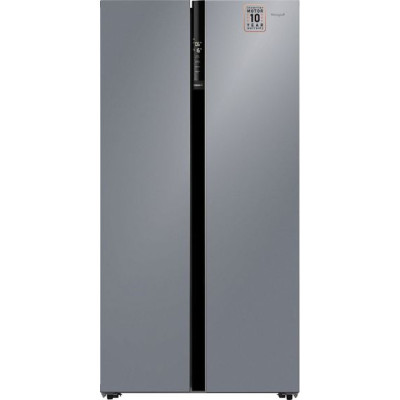 Холодильник WEISSGAUFF WSBS 600 NoFrost Inverter Dark Grey Glass Холодильник WEISSGAUFF WSBS 600 NoFrost Inverter Dark Grey Glass
