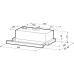 Вытяжка KRONASTEEL KAMILLA Sensor 600 inox/black glass 2M Вытяжка KRONASTEEL KAMILLA Sensor 600 inox/black glass 2M
