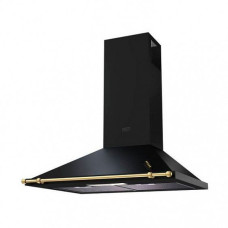 Вытяжка KRONASTEEL betty 600 black/gold push button с рейлингом