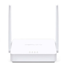 Wi-Fi роутер Mercusys MW302R, 802.11n, 2.4 ГГц, до 300 Мбит/с, LAN 2x100 Мбит/с, WAN 1x100 Мбит/с, внешних антенн: 2x5dBi