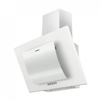 Вытяжка MAUNFELD tower round white glass 50 (белый+белое дугообразное стекло)