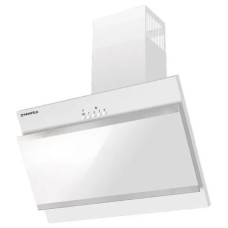 Вытяжка MAUNFELD tower g 50 см white+satin stripes (цвет белый+белое стекло+ вставки сатин)