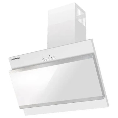 Вытяжка MAUNFELD tower g 50 см white+satin stripes (цвет белый+белое стекло+ вставки сатин)