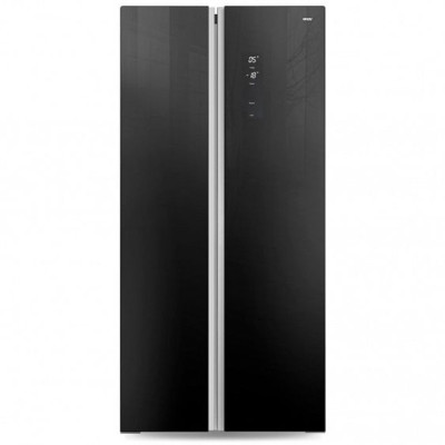 Холодильник GINZZU NFK-465 Black glass Холодильник GINZZU NFK-465 Black glass
