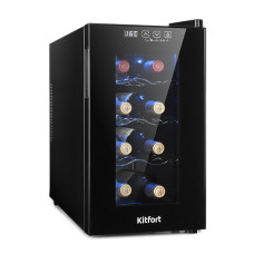 Винный шкаф KITFORT КТ-2419 черный Винный шкаф KITFORT КТ-2419 черный