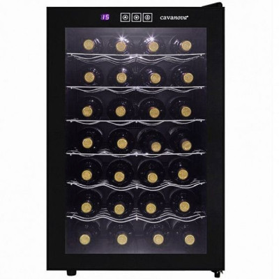 Винный шкаф CAVANOVA CV028NS черный Винный шкаф CAVANOVA CV028NS черный