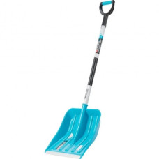 Лопата для уборки снега,полипропилен,350х405х1300мм,алюминиевый черенок,ПВХ накладка, LUXE// Palisad