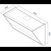 Вытяжка FALMEC GLEAM 90 IX (800) ECP стекло черное CGEN90.E0P2#ZZZN491F