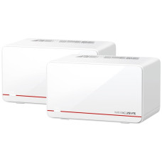 Беспроводной маршрутизатор Mercusys Halo H37BE(2-pack) BE6500, Wi-Fi 7 802.11be 6448Мбит/с, 2.4+5ГГц, 3xGLAN, 3xGWAN белый