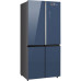 Холодильник WEISSGAUFF WCD 590 NoFrost Inverter Premium EcoFresh Blue Glass Холодильник WEISSGAUFF WCD 590 NoFrost Inverter Premium EcoFresh Blue Glass