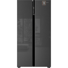 Холодильник WEISSGAUFF WSBS 600 NoFrost Inverter Inox Glass
