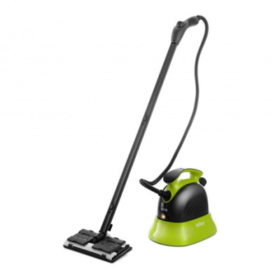 Пароочиститель Kitfort КТ-9102-2 черно-салатовый, 1500 Вт