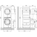 Сушильная машина MIELE pt 7189 el ed в колонну сталь