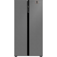 Холодильник WEISSGAUFF WSBS 600 NoFrost Inverter Bru Steel Glass