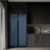 Холодильник WEISSGAUFF WSBS 600 NoFrost Inverter Blue Glass Холодильник WEISSGAUFF WSBS 600 NoFrost Inverter Blue Glass