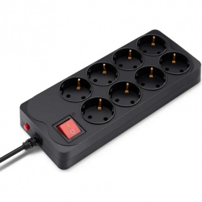 Сетевой фильтр Buro 800SH-3-B 3м (8 розеток) черный