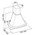 Вытяжка FALMEC MIMOSA GOFRA WALNUT 90 CMIN90.00#738T461F
