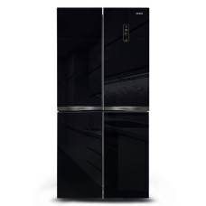 Холодильник GINZZU NFI-4414 черное стекло Холодильник GINZZU NFI-4414 черное стекло