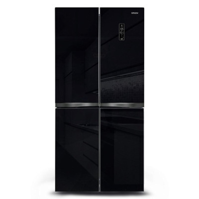 Холодильник GINZZU NFI-4414 черное стекло Холодильник GINZZU NFI-4414 черное стекло