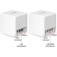 Wi-Fi роутер Mercusys Halo H60X(2-pack) AX1500 White