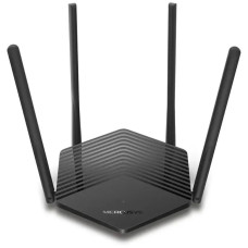 Беспроводной маршрутизатор Mercusys MR60X, Wi-Fi 6 802.11ax 1500Мбит/с, 2.4+5ГГц, 1xGbWAN, 2xGbLAN чёрный