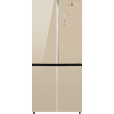 Холодильник WEISSGAUFF WCD 590 NoFrost Inverter Premium EcoFresh Gold Glass Холодильник WEISSGAUFF WCD 590 NoFrost Inverter Premium EcoFresh Gold Glass